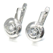 $6950 0.75Ct White Russian Antique Style Diamond Bezel Drop Earrings 14Kt