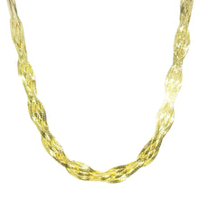$3900 14Kt Yellow Gold Diamond Cut Twisted Herringbone 16