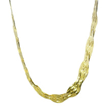 $3900 14Kt Yellow Gold Diamond Cut Twisted Herringbone 16