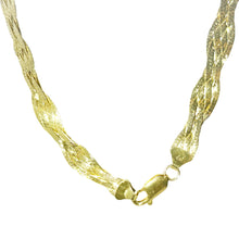 $3900 14Kt Yellow Gold Diamond Cut Twisted Herringbone 16