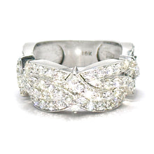 $8700 2.00Ct White Gold Diamond Fancy Pave Wedding band Ring 18Kt F VS2