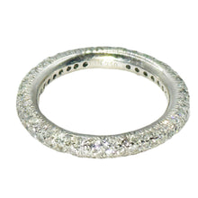 $4900 1.50Ct White Gold Diamond Pave Eternity Women's Wedding Band 18Kt
