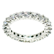 $4900 1.80Ct 14KT White Gold Women's Diamond Eternity Wedding Band F VS2