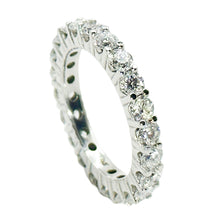 $4900 1.80Ct 14KT White Gold Women's Diamond Eternity Wedding Band F VS2