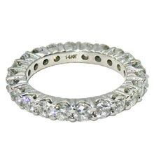 $4900 1.80Ct 14KT White Gold Women's Diamond Eternity Wedding Band F VS2