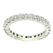 $7900 1.60Ct White Gold Diamond All Around Eternity Wedding Ring 14Kt F VVS2