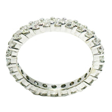 $7900 1.60Ct White Gold Diamond All Around Eternity Wedding Ring 14Kt F VVS2