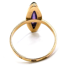 $1900 3.50Ct Rose Gold Amethyst Cabochon Women's Fashion Ring 14Kt