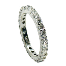 $7900 1.60Ct White Gold Diamond All Around Eternity Wedding Ring 14Kt F VVS2