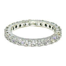 $7900 1.60Ct White Gold Diamond All Around Eternity Wedding Ring 14Kt F VVS2