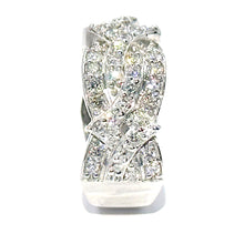 $8700 2.00Ct White Gold Diamond Fancy Pave Wedding band Ring 18Kt F VS2