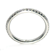 $4500 0.60Ct Pave Set Diamond Platinum Eternity Women's Wedding Band Band 2mm