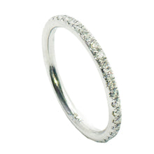 $4500 0.60Ct Pave Set Diamond Platinum Eternity Women's Wedding Band Band 2mm