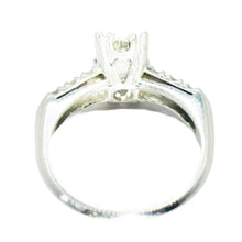 $5900 1950's Antique Platinum Diamond Engagement Ring 1.01Ct