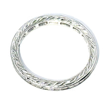 $5900 0.75Ct Platinum Antique Style Channel Set Diamond Anniversary Band