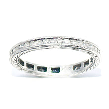 $5900 0.75Ct Platinum Antique Style Channel Set Diamond Anniversary Band