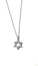 0.70 CT DIAMOND STAR OF DAVID  14KT  WHITE  GOLD PENDANT/NECKLACE