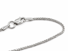 14KT White Gold Heart Diamond Pendant Approximately 1.65 CTW with 18in Franco Chain