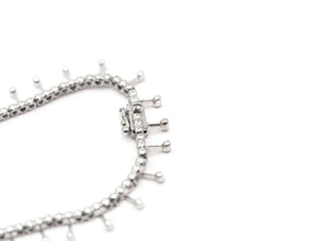 3.66 Ct Natural Diamond White Gold 14KT Fancy Necklace