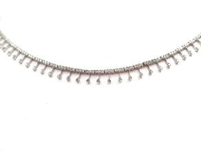 3.66 Ct Natural Diamond White Gold 14KT Fancy Necklace