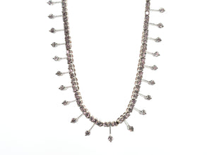 3.66 Ct Natural Diamond White Gold 14KT Fancy Necklace