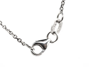 0.52ct Tear Drop Pear Shape Natural Diamond Solitaire Necklace 18kt White Gold