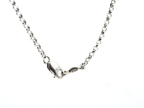 1.29 Ct White and Rose Gold Diamond Three Circle Pendant 18kt Gold