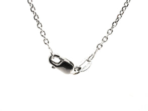 0.96ct White Gold Black and White Natural Diamond Tear Drop Necklace 18kt