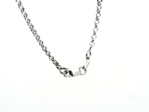 0.32 Ct White Gold Diamond Flower Pendant 18kt Adjustable Chain