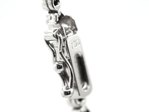 2.32 Ct White Gold Two Row Natural Diamond Bezel Set Choker Necklace 18Kt