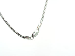 1.02 Ct White Gold Black Tahitian Pearl and Diamond Pavé Necklace 18 Kt