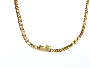 0.86 Ct V Shaped Diamond Necklace 14 Kt Yellow Gold