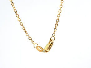 9.53ct Heart Shape Blue Topaz and Diamond 14kt Yellow Gold Necklace