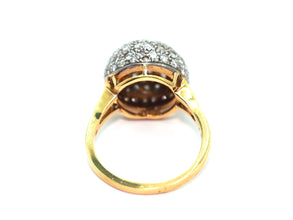 1.73ct Yellow Gold Diamond Ball Fashion Ring 18kt