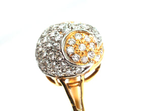 1.73ct Yellow Gold Diamond Ball Fashion Ring 18kt