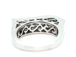 1.40ct Natural Princess Cut Diamond Invisible Set  14kt White Gold