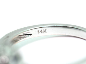 0.97Ct White Gold Bezel Halo Ceylon Sapphire and Natural Diamond Ring 14Kt