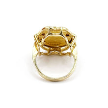 $2900 24Kt Yellow Gold Panda Coin Ring - Esmeralda Jewels 