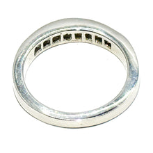 $3500 0.75Ct Platinum Princess Women's Diamond Wedding Band Size 6.5