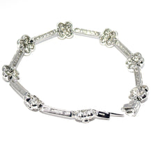 $8900 4.25Ct White Gold Diamond Flower Design Women's Fashion Bracelet 14Kt - Esmeralda Jewels 