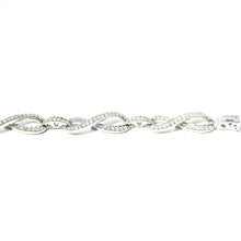 $9800 2.50Ct Infinity Design White Gold Diamond Bracelet 14Kt - Esmeralda Jewels 