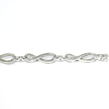 $9800 2.50Ct Infinity Design White Gold Diamond Bracelet 14Kt - Esmeralda Jewels 