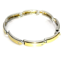 $7900 0.75Ct White and Yellow Gold Unisex Diamond Bracelet 14Kt 8