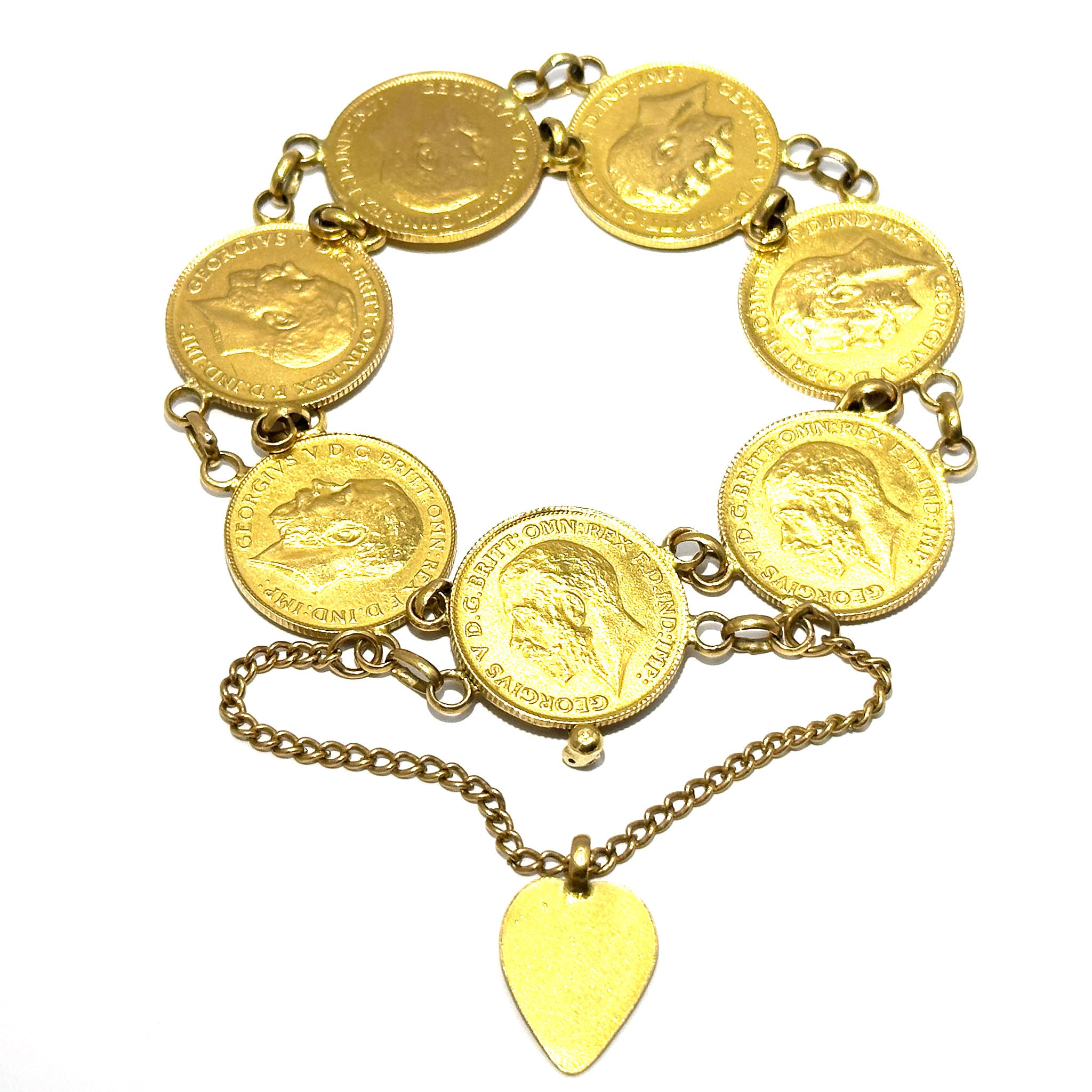 Liberty gold coin on sale bracelet