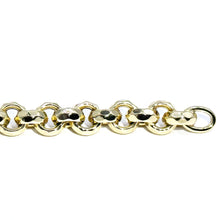 $1990 14Kt Yellow Gold Fashion Women's Charm Round Link Bracelet - Esmeralda Jewels 