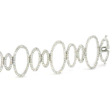 $28000 4.05Ct White Gold Diamond Oval Fashion Women's Bracelet 14Kt - Esmeralda Jewels 