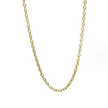14Kt Yellow Gold 1mm Cable Chain 16