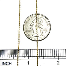 14Kt Yellow Gold 1mm Cable Chain 16