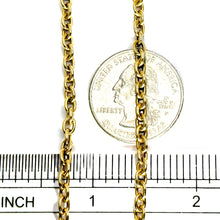 $3900 18Kt Yellow 3.5mm Gold Cable Chain 24