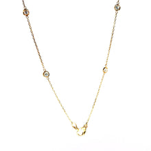 $4900 0.80Ct Rose Gold Diamonds By The Yard Necklace 14Kt 18